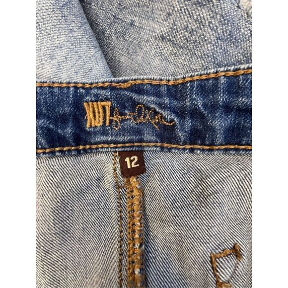 KUT From The Kloth Dyed Frayed Denim Distressed Rosie Pencil Skirt - Picture 2 of 6